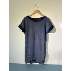 Banana Republic dress womens size S blue short sleeve round neck knee length